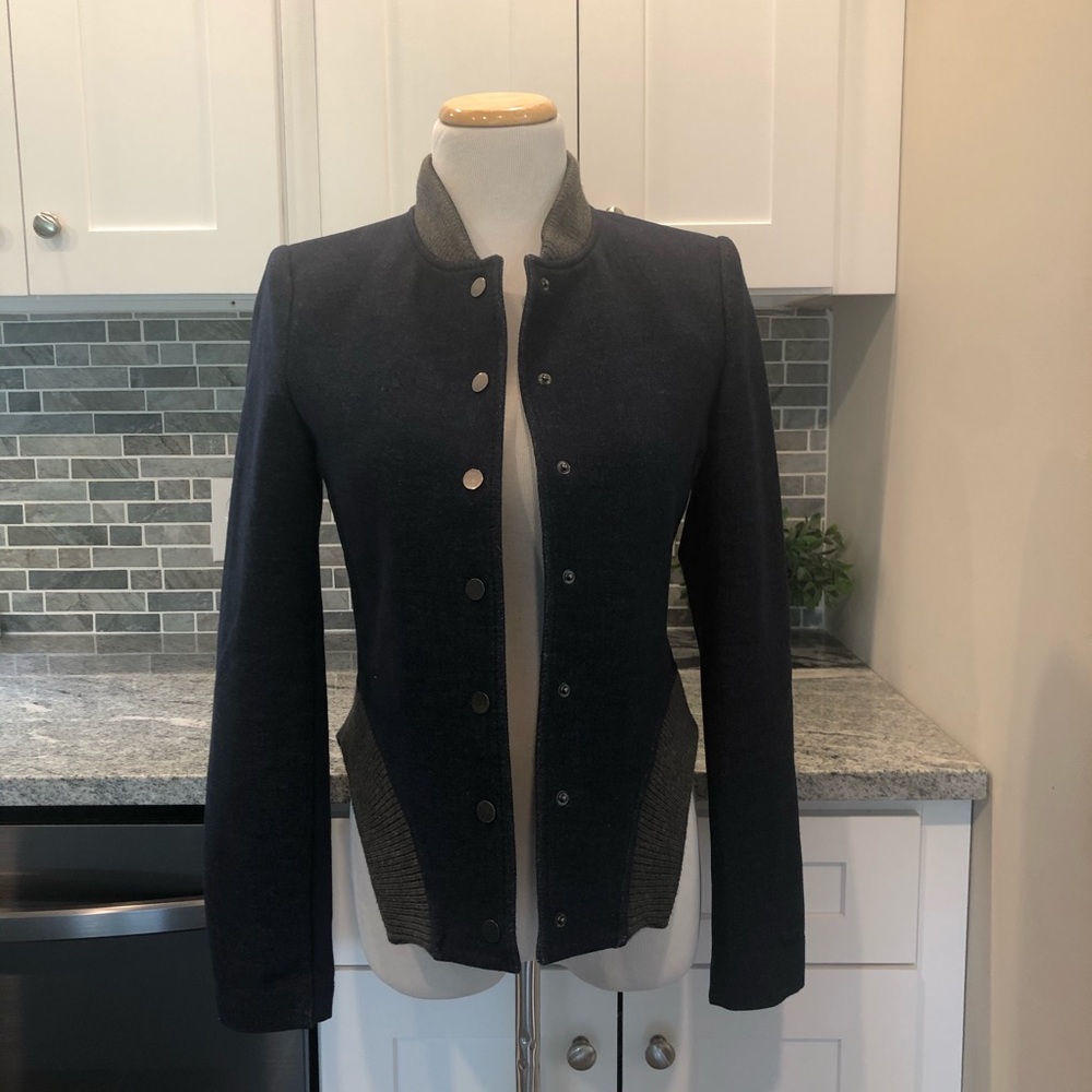 BCBG Max Azria Dark Blue Blazer Jacket Small